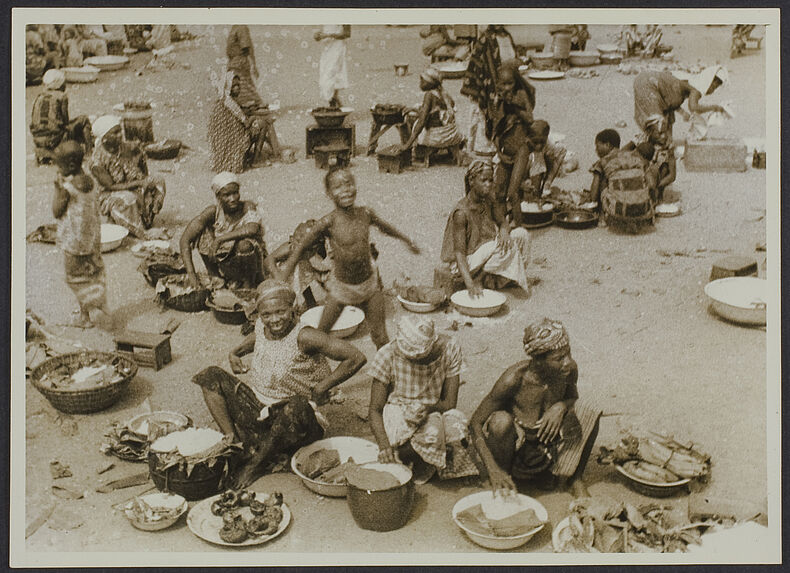 Marché libérien. Mission IFAN Dekeyser-Holas au Libéria en 1948