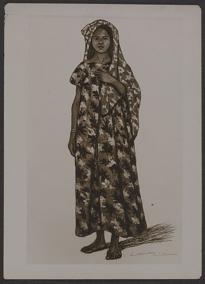 Type Antankarama [femme], reproduction d'un tableau de Lièvre