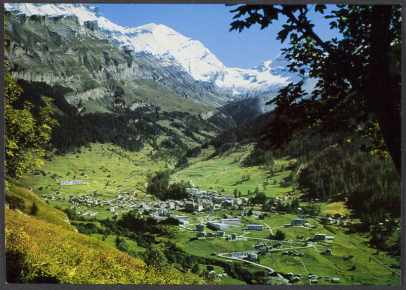 Leukerbad 1401 m. Loèche les Bains. Balmhorn, Giitzifurgge