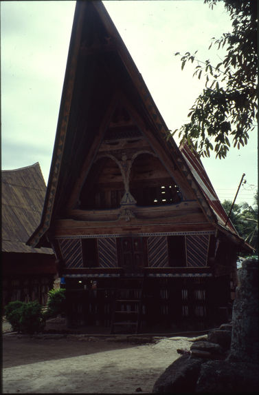 Ambarita, Lac Toba, Sumatra ; Maison batak Toba