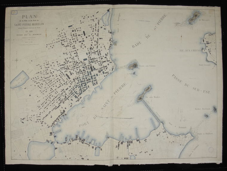 Plan de la Ville et du Port de Saint-Pierre-Miquelon