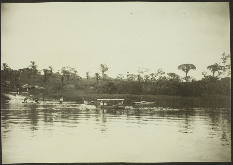 La traversée du Nyong à Onana-Bessa, vers 1925