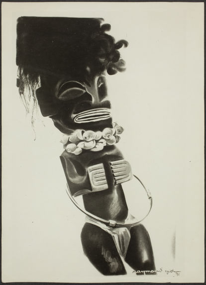 Maquette de l'affiche pour exposition ethnographique des colonies françaises