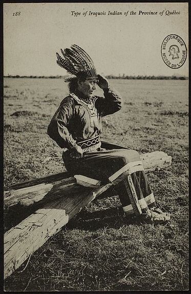 Type of Iroquois Indian of the Province of Québec