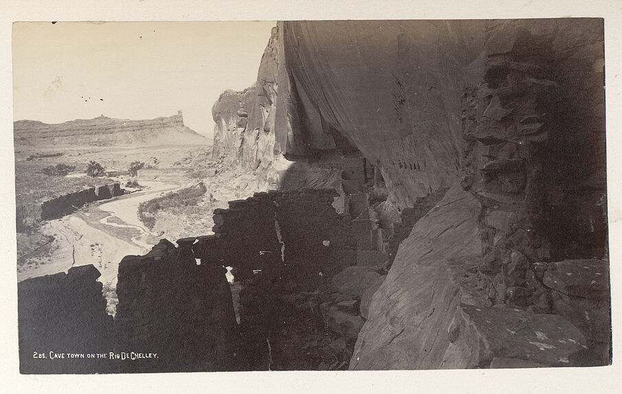 Ruins of a cave-town [Cave town on the Rio De Chelley]