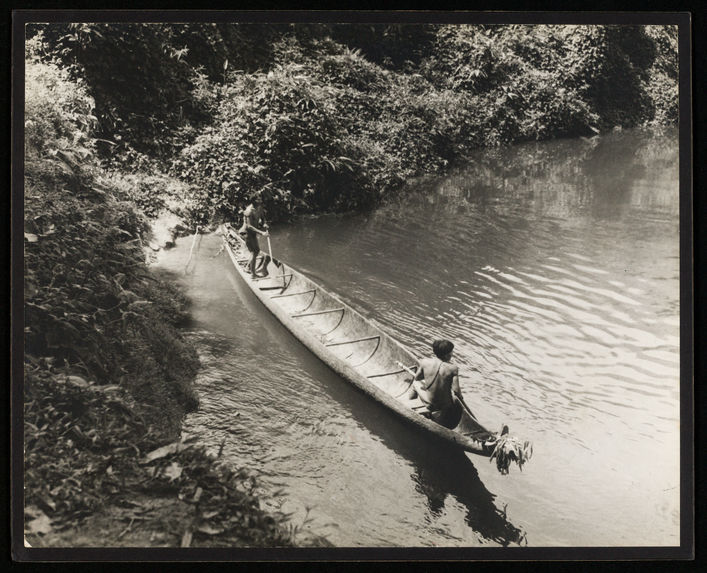 Sans titre [premier voyage de la curiara sur la rivière]