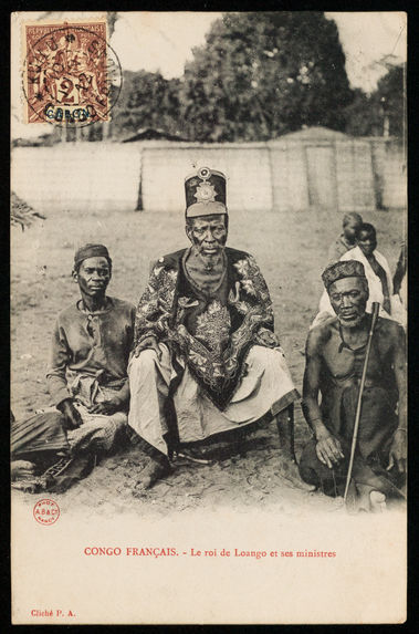 Congo Français. Le roi de Loango et ses ministres