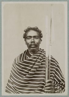 Madagascar ; 1896 ; Bara [portrait d'un homme]