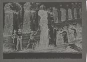 Ruines de colonnes antiques (reproduction de gravure)