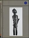 Pommeau de canne en bois sculpté anthropomorphe