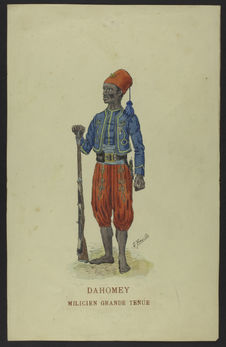 Dahomey - Milicien grande tenue