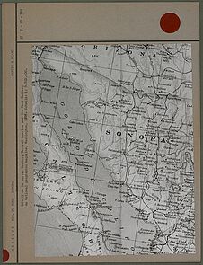 Carte de la région de Sonora