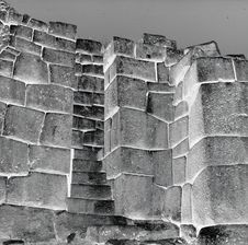 Sans titre [site de Tambomachay au Nord de Cuzco, escalier]