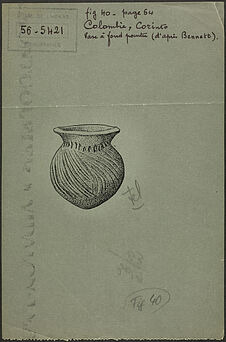 Fig. 40. Colombie, Corinto. Vase à fond pointu