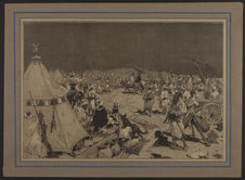 Sans titre [Maroc : le sultan allant prier le vendredi à Oujda, 1876]
