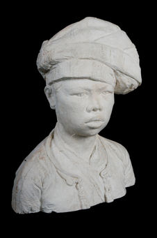 Femme indochinoise au turban