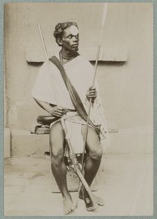 Madagascar ? ; 1896 ; un guerrier Bara