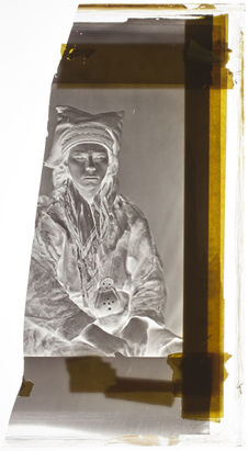 Lapon [Portrait d'un homme assis ; face et profil]