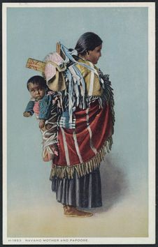 Navaho mother and papoose