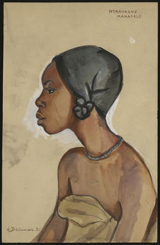 Portrait de Ndravogne, femme mahafaly, Madagascar