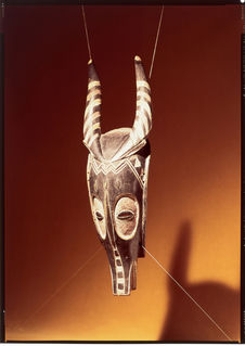 Masque en bois porté durant les cérémonies rituelles et religieuses Gouro