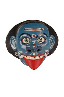 Masque de danse Chhau figurant une démone