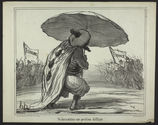 Un parasol dans une position difficile