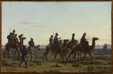 Guerriers du Trarza longeant le fleuve Sénégal