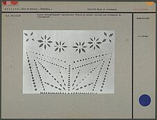 Papier découpé représentant l'"Etoile du matin"