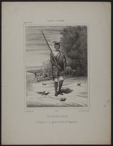 Officier hova, préposé à la garde du Fort de Tamatave