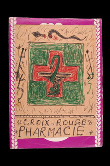 Dessin : Croix-Rouge / Pharmacie