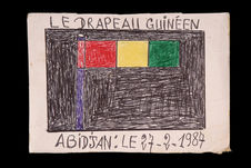 Dessin : Le drapeau guinéen