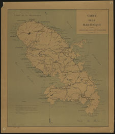 Carte de la Martinique Service des Ponts et Chaussées