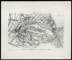 Plan de l'exposition coloniale de Paris