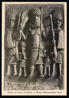 Plaque en bronze du Bénin