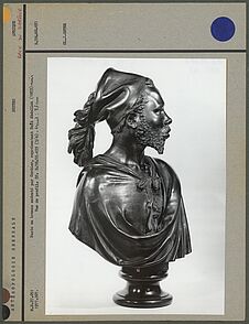 Buste en bronze, Saïd Abdallah, vue de profil