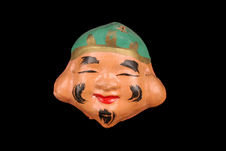 Masque miniature représentant Daikoku