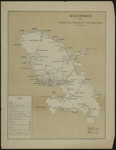Martinique Réséau [sic] téléphonique et télégraphique