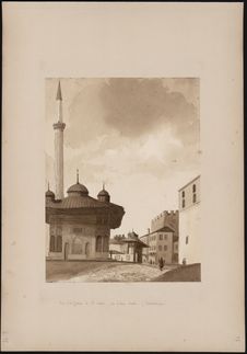 "Vue de la fontaine de Ste Sophie, près [du] vieux Sérail (Constantinople)…