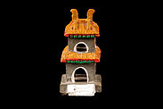 Modèle en céramique de la Cité Interdite de Pékin : Petit pagode destiné à y…