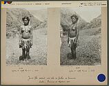 Jeune fille portant une robe en feuilles